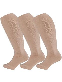 Wild Calf Compression Socks for Women & Men Large Size Circulation 15-20 mmHg