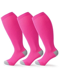 Wild Calf Compression Socks for Women & Men Large Size Circulation 15-20 mmHg