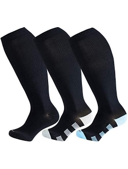 Wild Calf Compression Socks for Women & Men Large Size Circulation 15-20 mmHg