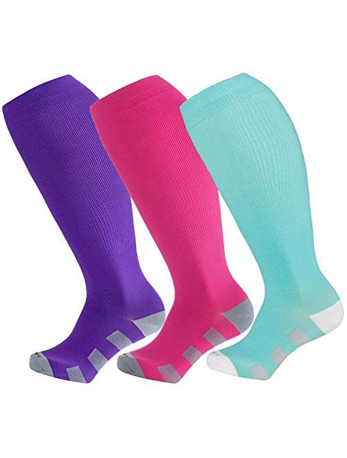 Wild Calf Compression Socks for Women & Men Large Size Circulation 15-20 mmHg