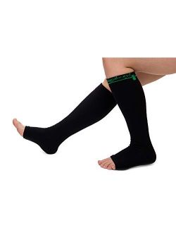 Vagabond 3XL and 2XL Wide Calf Toeless Compression Socks -15-20 mmHg for Fatigue, Pain, Leg Swelling, Comfy Compression