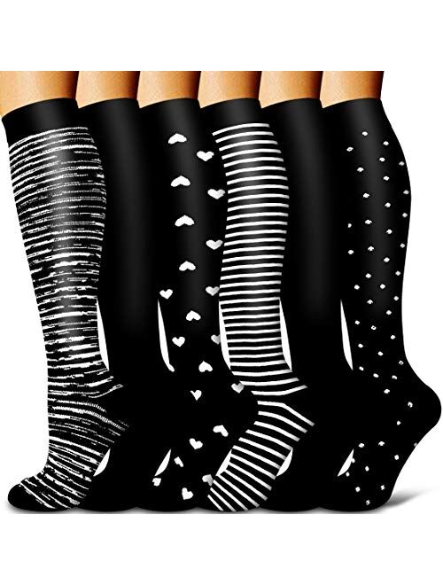 Copper Compression Socks Women & Men 15-20mmhg-Best for Running,Cycling,Sports,Travel,Hiking and Pregnancy