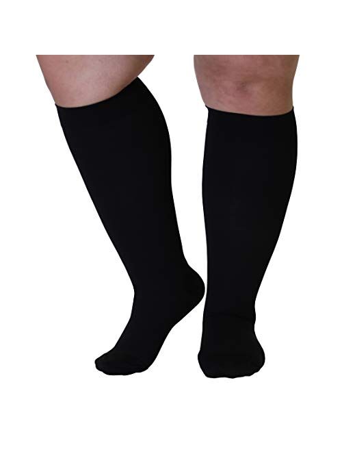 Mojo Compression Socks Made in The USA Opaque Graduated Compression Socks 20-30mmHg - Beige Size Small Unisex A201BE1