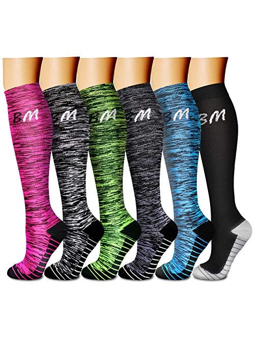 Compression Socks for Women & Men 15-20 mmHg, Best Medical, Nursing, for Running, Athletic, Varicose Veins, Travel