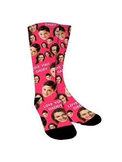 Custom Face Socks,Personalized Photo Socks,Upload Family Face on Socks for Men,Women