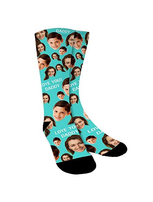 Custom Face Socks,Personalized Photo Socks,Upload Family Face on Socks for Men,Women