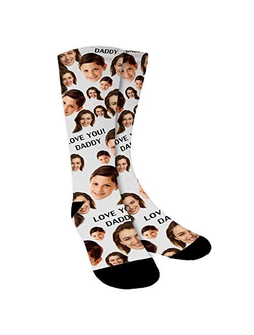 Custom Face Socks,Personalized Photo Socks,Upload Family Face on Socks for Men,Women