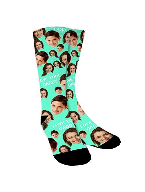 Custom Face Socks,Personalized Photo Socks,Upload Family Face on Socks for Men,Women