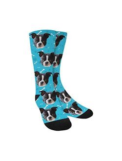 Custom Faces Sublimated Crew Socks Personalized Pohto Face on Socks All Over Print Gift Unisex