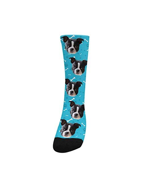 Custom Faces Sublimated Crew Socks Personalized Pohto Face on Socks All Over Print Gift Unisex