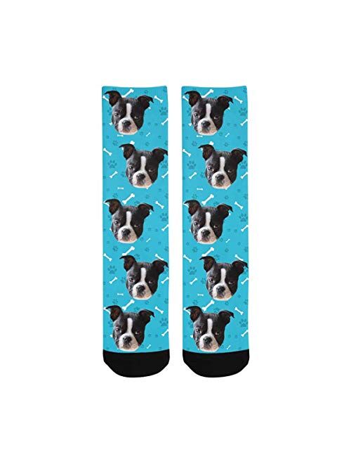 Custom Faces Sublimated Crew Socks Personalized Pohto Face on Socks All Over Print Gift Unisex