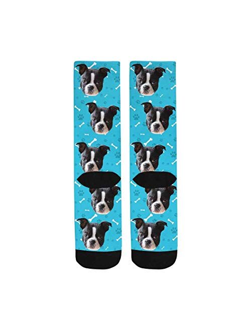 Custom Faces Sublimated Crew Socks Personalized Pohto Face on Socks All Over Print Gift Unisex