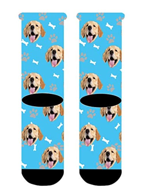 ELEGNA Custom Pet Dog Cat Element Face Socks, Personalized Socks Gifts for Men and Women