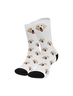 Turn Photo Socks, Funny Socks Turn Your Face into Socks for Pet Cat Dog Lover