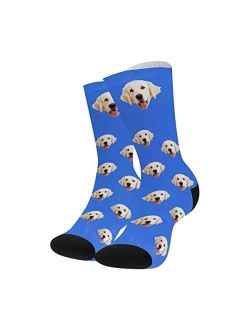 Turn Photo Socks, Funny Socks Turn Your Face into Socks for Pet Cat Dog Lover