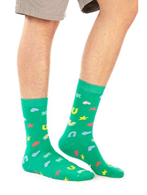 Tipsy Elves Men's St. Patrick's Day Socks - Funny Green St. Paddy's Socks for Men