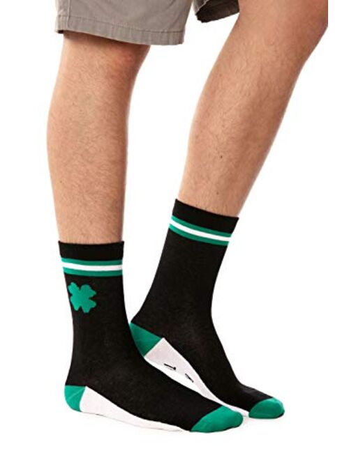 Tipsy Elves Men's St. Patrick's Day Socks - Funny Green St. Paddy's Socks for Men