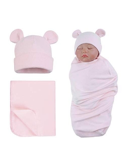 Pesaat Newborn Hospital Hat Preemie Boys Girls Beanie Solid Infant Baby Hats Autumn Winter