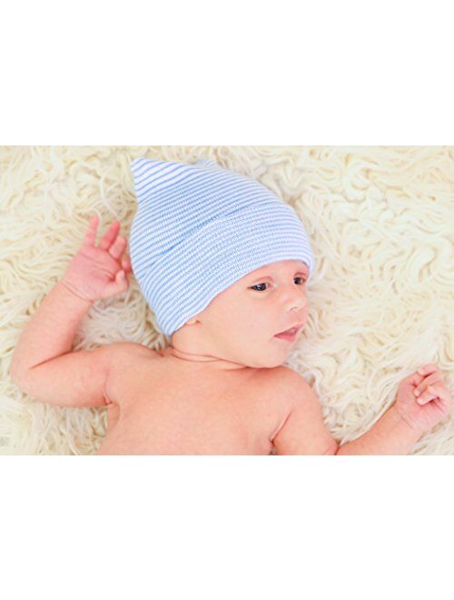 Nurses Choice 5 Piece Hospital Hat & Mitten Set for Newborn Baby (Girl)