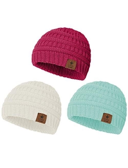 Zando Baby Beanies for Girls Winter Caps Warm Infant Toddler Children's Beanie Knit Hats