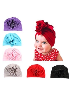 Upsmile Baby Girl Hat Newborn Hospital Hat Infant Turban Nursery Beanie Headwrap