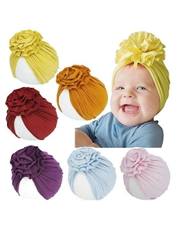 Upsmile Baby Girl Hat Newborn Hospital Hat Infant Turban Nursery Beanie Headwrap