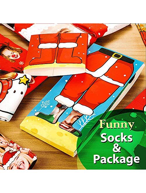 Custom Dog Face Socks with Name Photo Colorful Personalized Crew Socks Funny Gift for Men Women