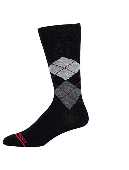 ARGYLE GREY BLACK - Mens Pocket Socks