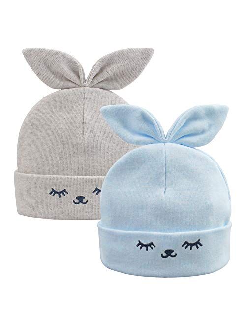 Cotton Newborn Baby Girls Hat Spring Newborn Boys Hat Cute Rabbit Infant Beanie