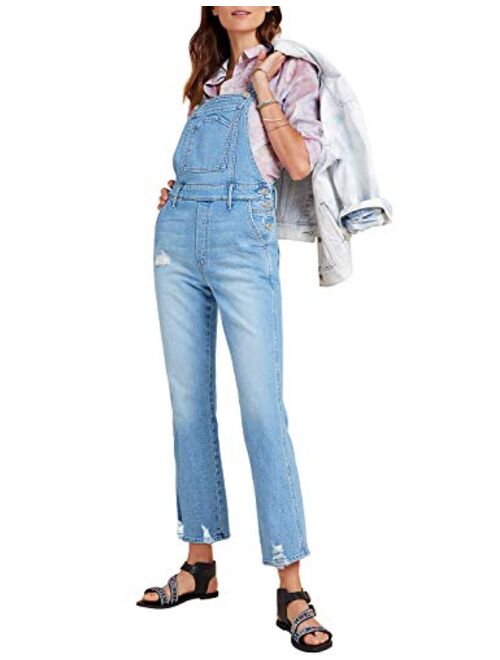 Utyful Women’s Classic Adjustable Straps Taper Jeans Denim Bib Overalls