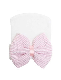 Sarfel Newborn Hats for Girls Hospital Hat Baby Girl Bows and Headbands Infant Beanie Nursery Caps