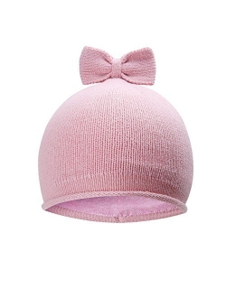 Vivobiniya Baby Hats Toddler Baby Girl Lovely Bowknot Knit Hats Toddler Beanies