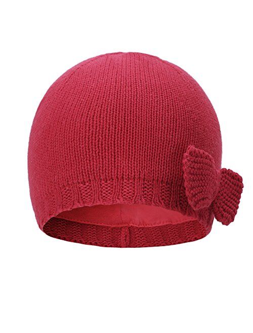 Vivobiniya Baby Hats Toddler Baby Girl Lovely Bowknot Knit Hats Toddler Beanies