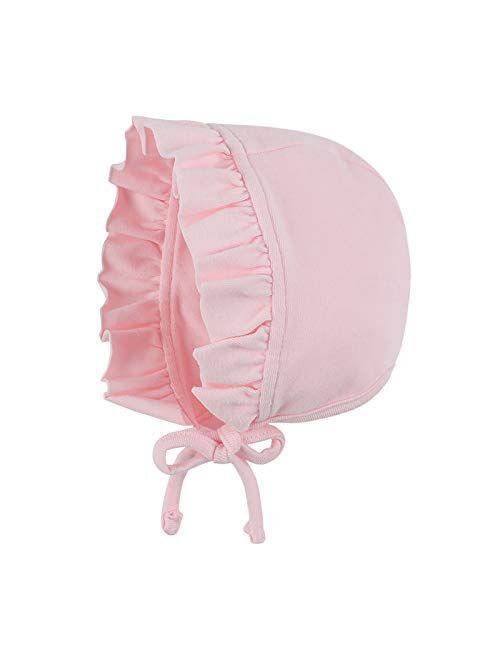 Lovely Baby Girl Hospital Hat Soft Cotton Newborn Beanie Winter Baby Hats for Infant Girls 0-6 Months