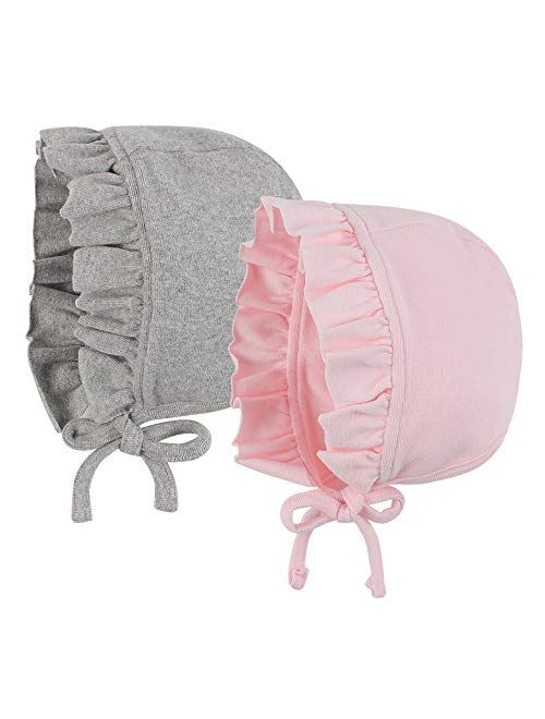 Lovely Baby Girl Hospital Hat Soft Cotton Newborn Beanie Winter Baby Hats for Infant Girls 0-6 Months