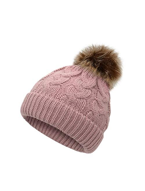 Durio Baby Girl Hats Knit Baby Winter Hat Cute Baby Beanies for Girls Boys Thick Warm Toddler Hat