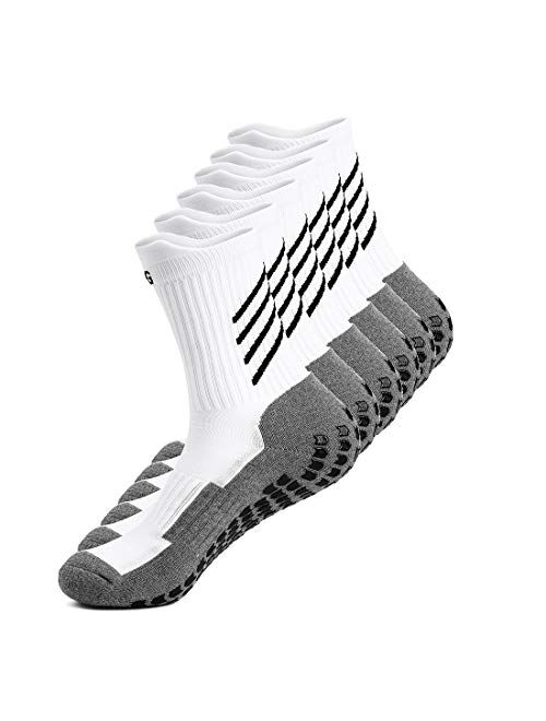 Anti-slip Athletic Sock Non-slip Sport Sock for Men Women, Non-skid Slipper Sock with Grip