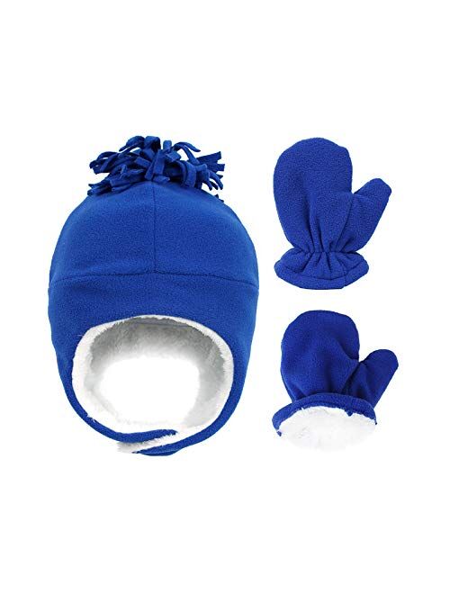 XIAOHAWANG Baby Hat Cute Bear Toddler Earflap Beanie Warm for Fall Winter