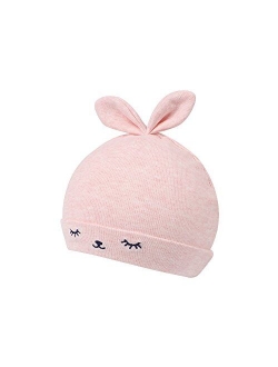 Zsedrut Newborn Hat Baby Boys Girls Beanies 0-4Months Squinting Rabbit Ears