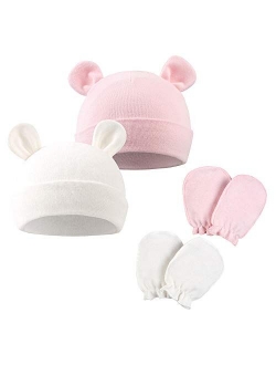 Cotton Newborn Girl Hat Solid Baby Boys Beanie Spring Infant Hats for Girls