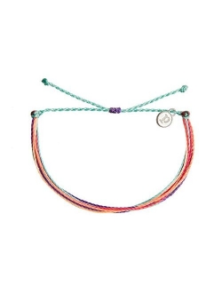 Pura Vida Jewelry Bracelets Bright Bracelet - 100% Waterproof and Handmade w/Coated Charm, Adjustable Band