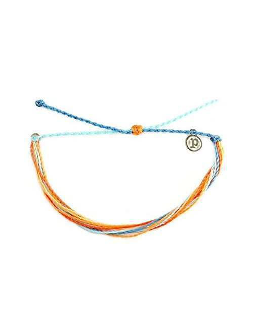 Pura Vida Jewelry Bracelets Bright Bracelet - 100% Waterproof and Handmade w/Coated Charm, Adjustable Band