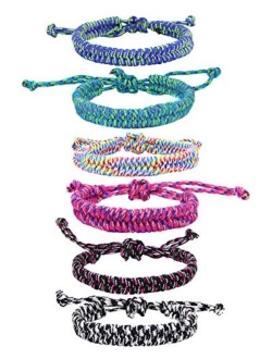 Paracord Bracelets for Boys and Girls, Friendship Bracelets w/Parachute Survival Cord, Birthday Party Favors, Stocking Stuffers for Kids, Goodie Bag Fillers, Teacher Priz