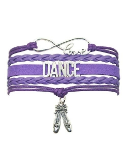 HHHbeauty Girls Dance Bracelet Dancing Belly Ballroom Just Dance Charm Bracelet Dancer Gifts for Women, Girls, Dancers, Men, Boys, Dance Mom, Dance Teacher, Dance Lovers