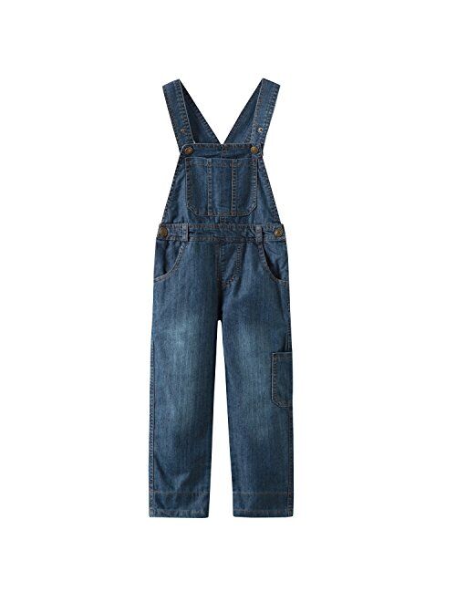 Grandwish Boys Casual Denim Bib Overalls 3T-10