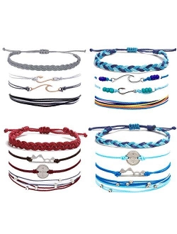 Waterproof String Bracelets for Girls Summer Wave Bracelet Friendship Handmade Wave Bracelet