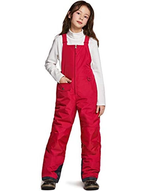 TSLA Kids & Boys and Girls Winter Snow Bibs, Waterproof Insulated Snowboard Overalls, Windproof Ripstop Ski Pants