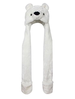 Plush Novelty Animal Hat: One Size Fits All Adults & Kids/Soft, Warm Beanie Hat