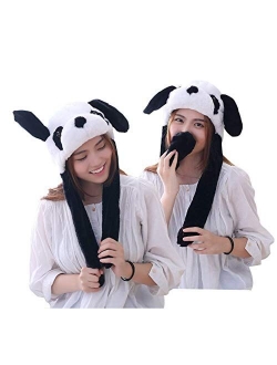 VintFun Animal Hat Jumping Ear Movable Cap Adult Costume