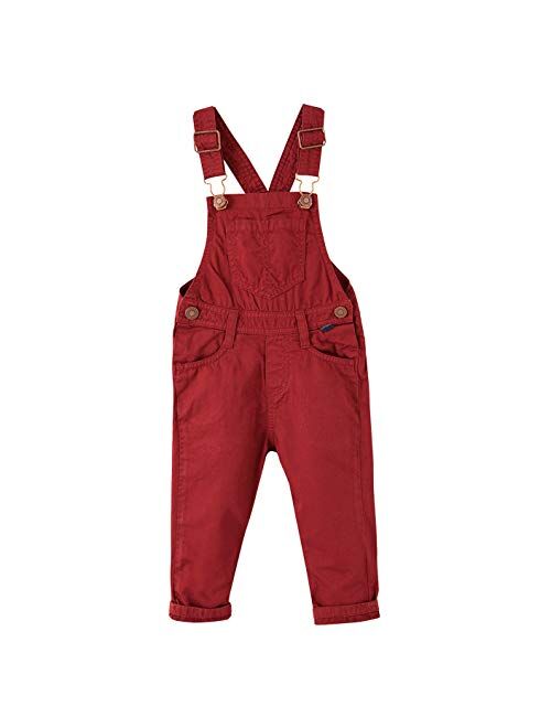 OFFCORSS Bib Overalls for Toddler Baby Boys Adjustable Straps Sizes 12m - 5T Slim Overol Niño